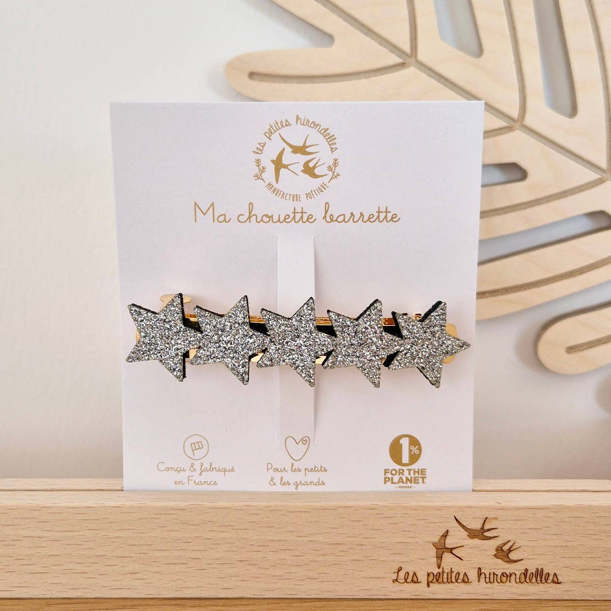 Barrette Clip - Etoiles : Bleu