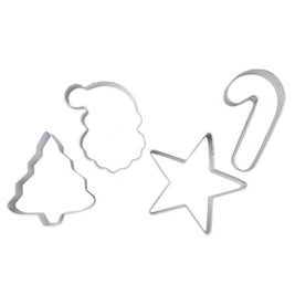 4 emporte-pièces inox Noël