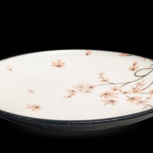 Assiette plate, Acerleaf, 22,5cm, porcelaine, EDO JAPAN