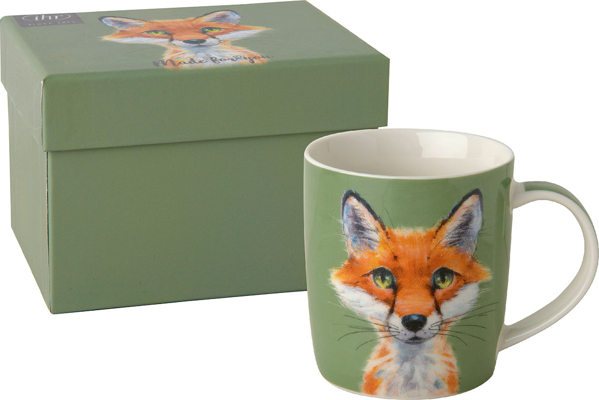 GOBELET PORCELAINE GREEN FOX