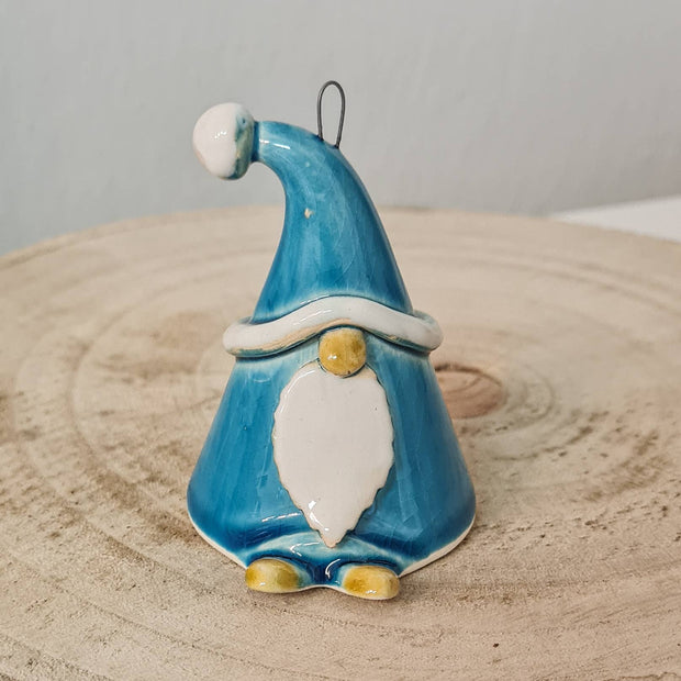 Gnome porte-bonheur | Nain de Noël (environ 8 cm) + bâton: Rouge