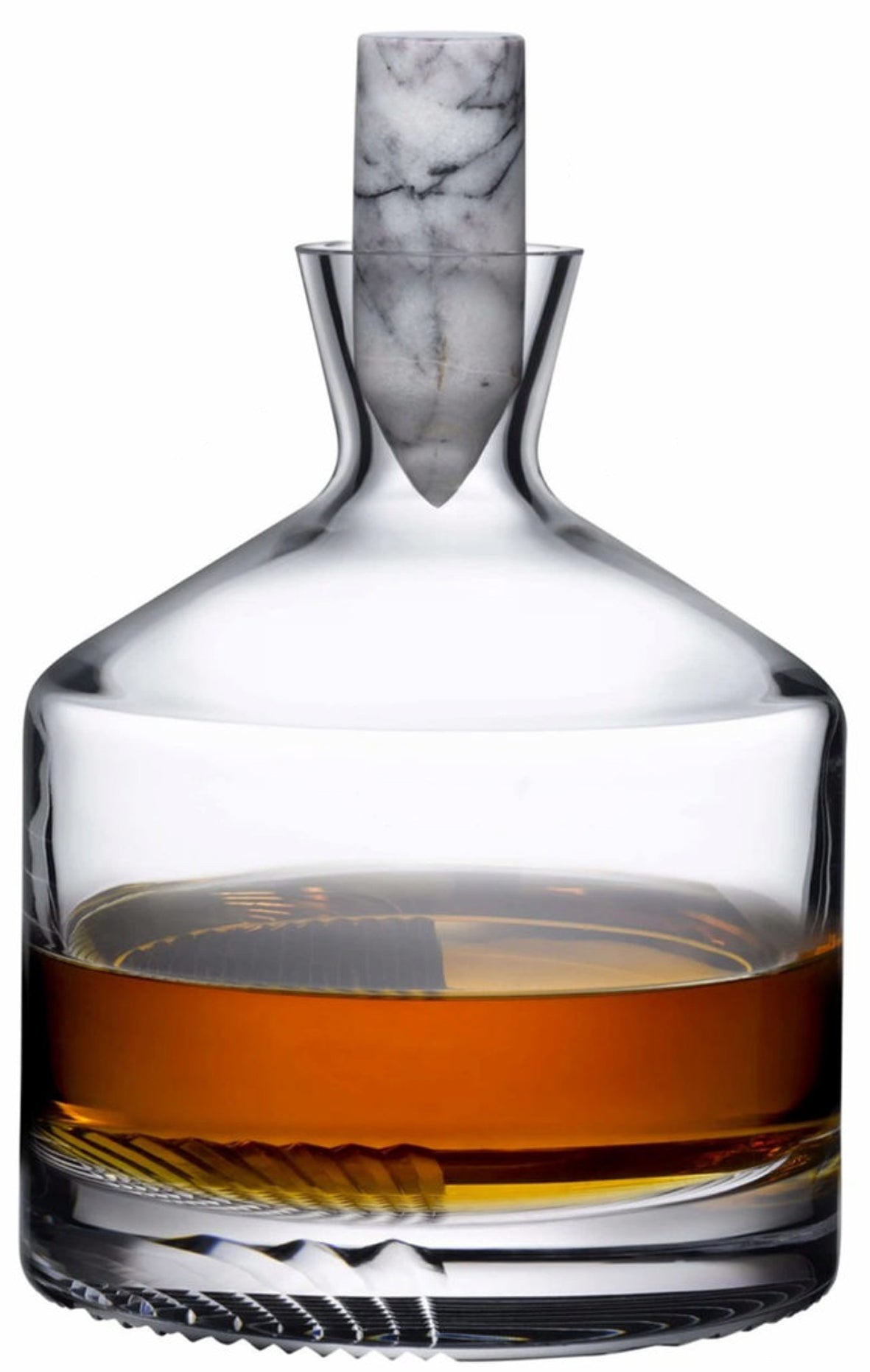 Carafe à whisky avec bouchon en marbre