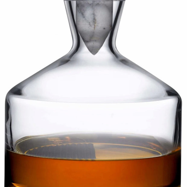 Carafe à whisky avec bouchon en marbre