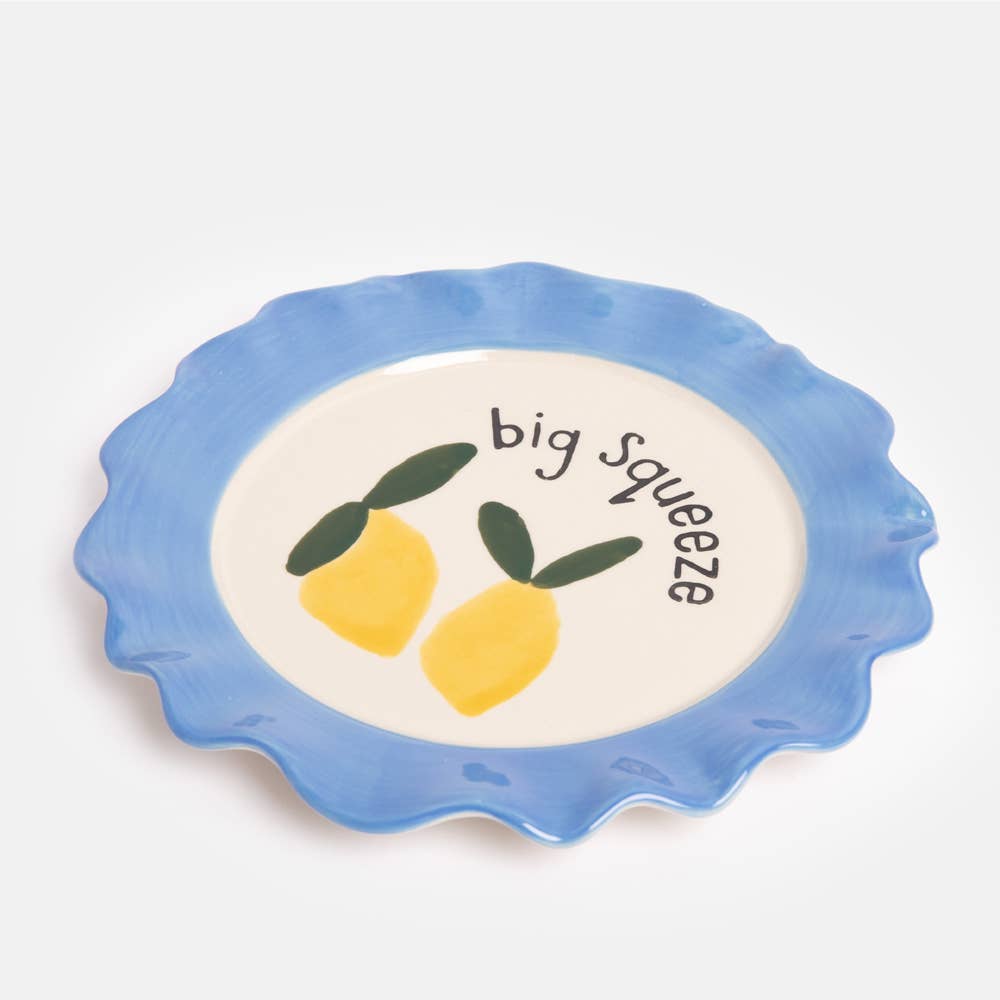 Grande assiette de citrons pressés