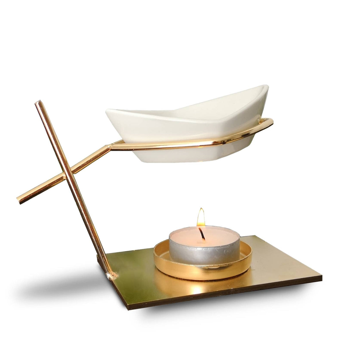 Brûleur Huile et Fondant Parfumé Matelot métal et céramique
