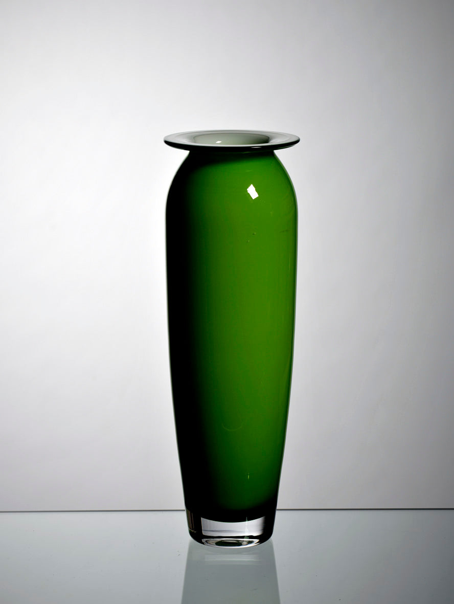 Vase Verre Vert Marie-Charlotte 40cm