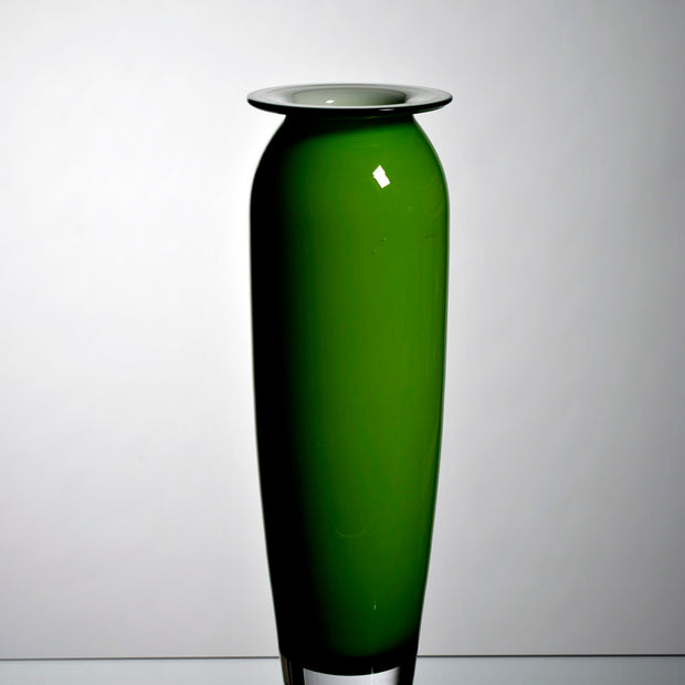 Vase Verre Vert Marie-Charlotte 40cm