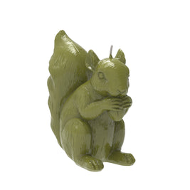 Bougie Ecureuil 12.5 x 7.5 cm Olive, Engels Kerzen