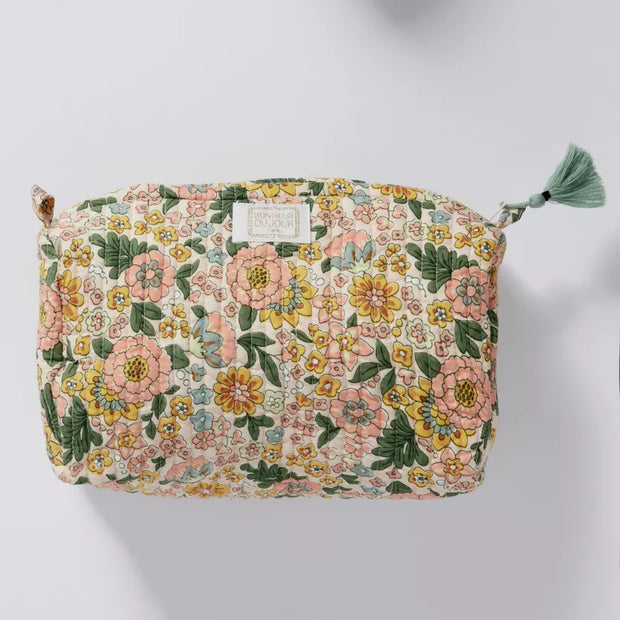 Trousse de toilette indienne INDI Amaia Rose/Corail