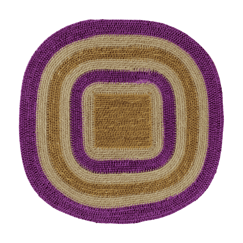 Set de table en jonc de mer - Multico Violet Naturel