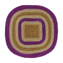 Set de table en jonc de mer - Multico Violet Naturel
