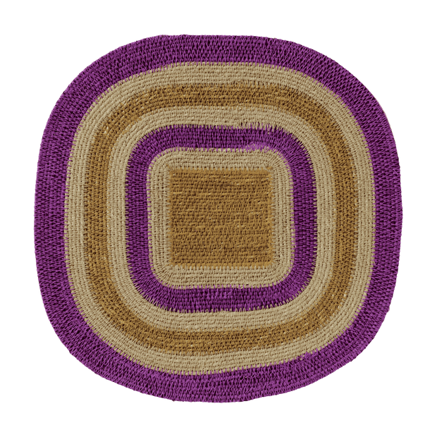 Set de table en jonc de mer - Multico Violet Naturel