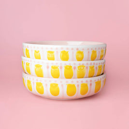 Assiette râpe à ail - Grande céramique rose - Valentina