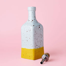 Distributeur d'huile d'olive artisanal en céramique 475 ml – Cannelle