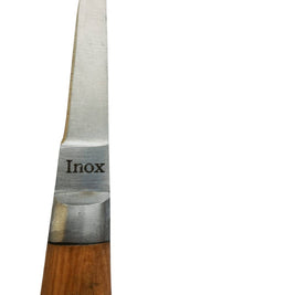 Lancette à huîtres avec manche en bois d'olivier résistante