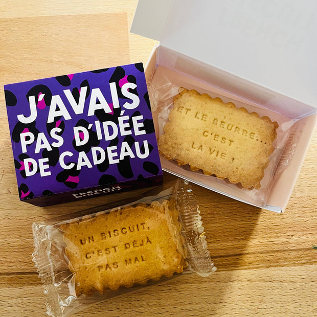 Biscuits en boîte de 4 - J'avais pas d'idée de cadeau
