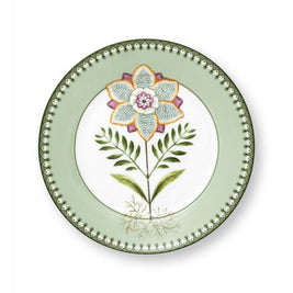 Assiette Plate 21 cm Lily & Lotus Light Green, Pip Studio