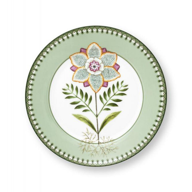 Assiette Plate 21 cm Lily & Lotus Light Green, Pip Studio