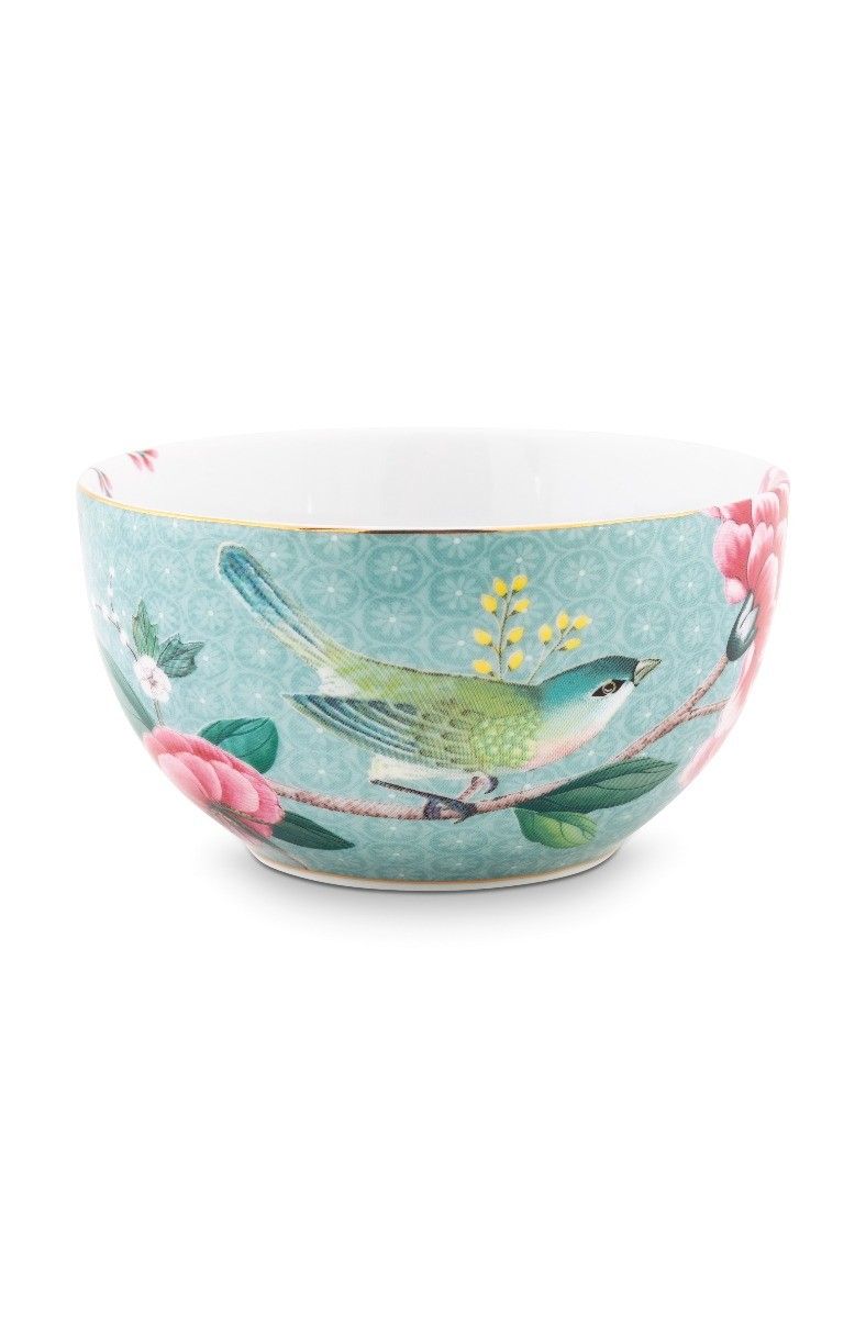 Bol Blushing Birds en Coloris Bleu 12 cm
