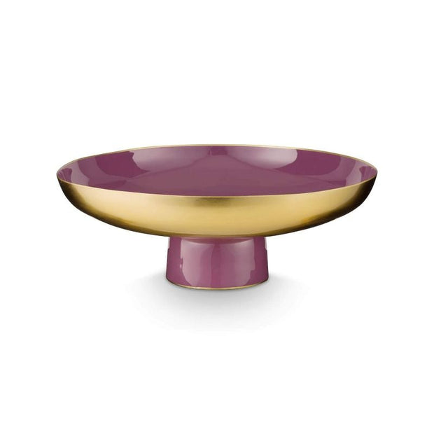 Coupelle Sur Pied Bas en Métal Lilas 12.5cm