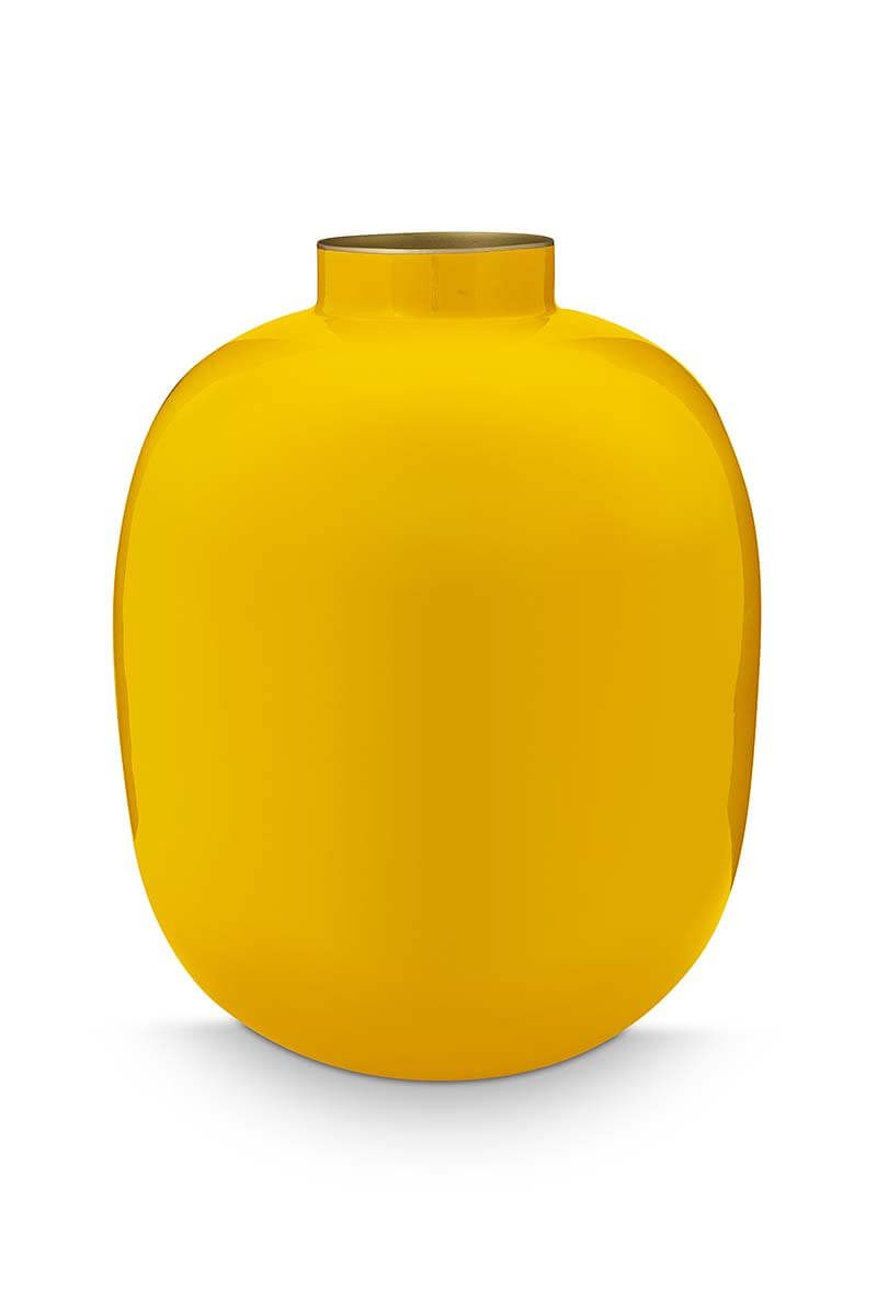 Vase en Métal en Coloris Jaune