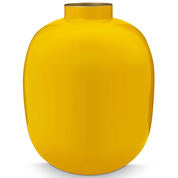 Vase en Métal en Coloris Jaune