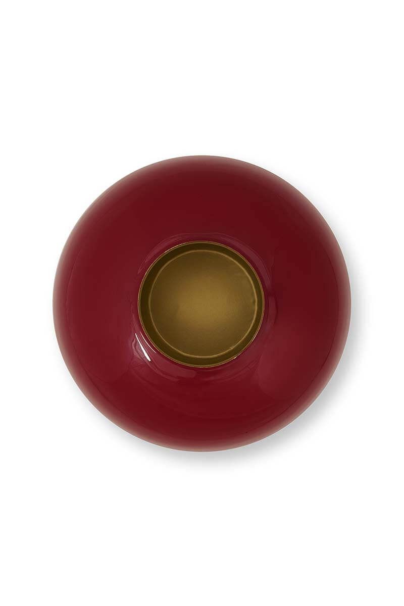 Vase en Métal en Coloris Rouge Foncé 32 cm - PIP STUDIO