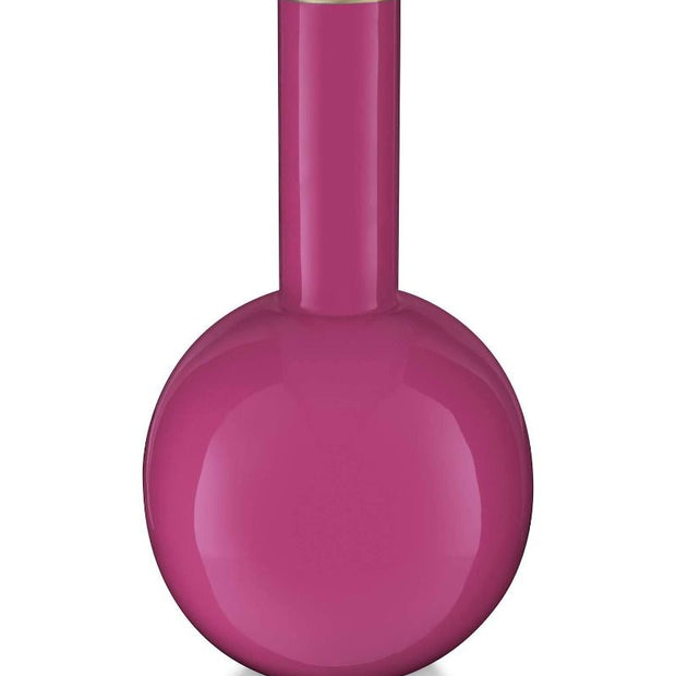 Vase en Métal Petit Rose Brillant 26cm