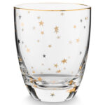 Verre à eau étoiles dorées 360ml, PIP STUDIO