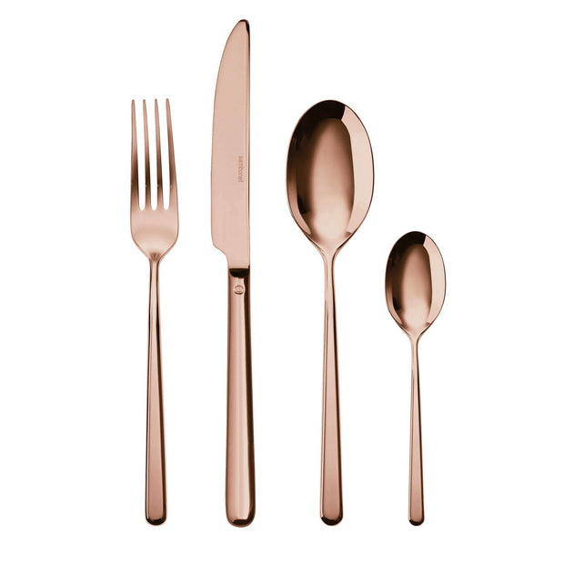 Ménagère 24 pièces Linear PVD Copper