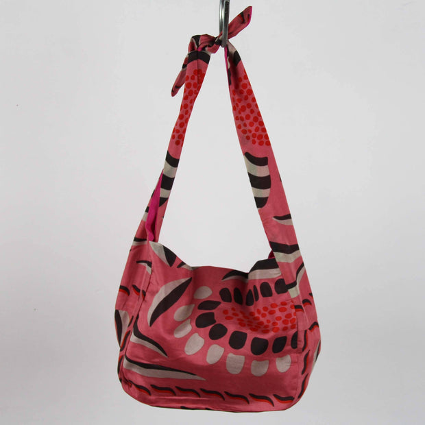 Sac Bobby en Soie Forget me not Rose