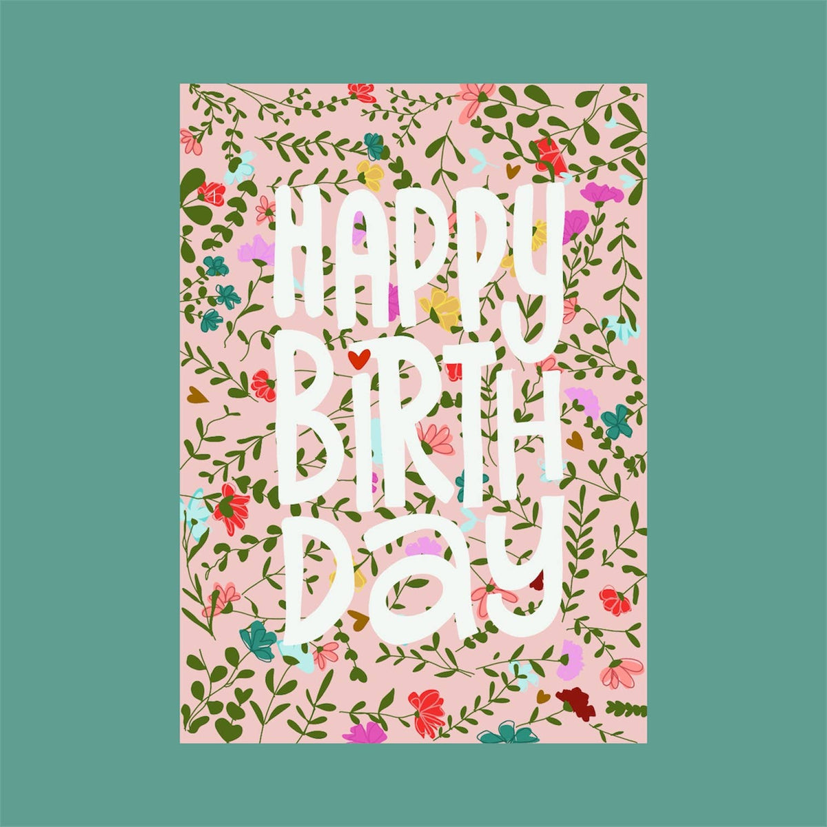 Carte postale mille fiori: Lot de 10 cartes avec enveloppes
