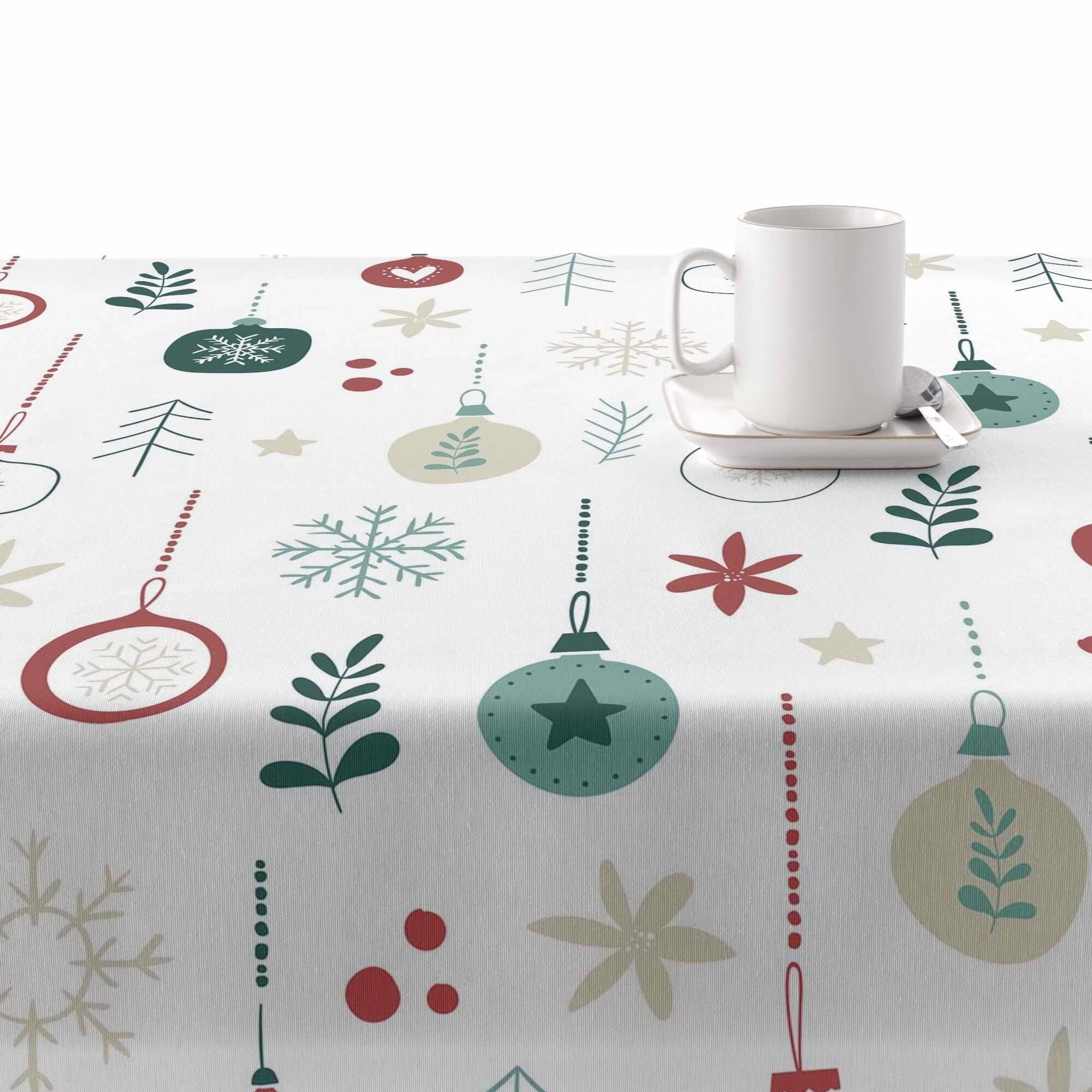 Nappe en résine résistante aux taches Merry Christmas 55: 140 x 140 cm