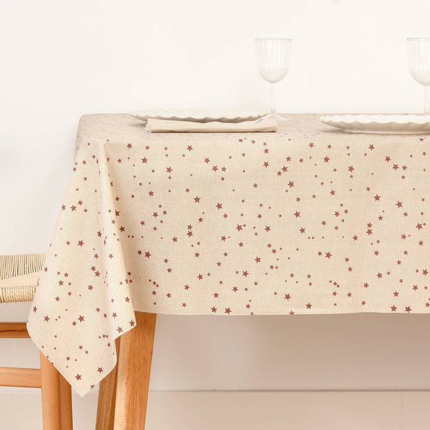 Nappe en jacquard lurex Joyeux Noël 23: 200 x 155 cm