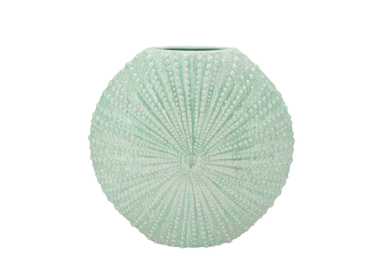Vase Oursin Vert d'eau