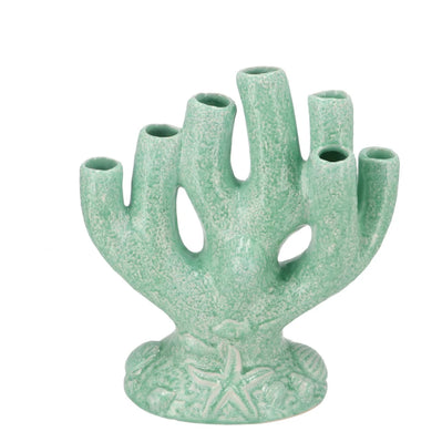 Vase Corail Vert d'eau