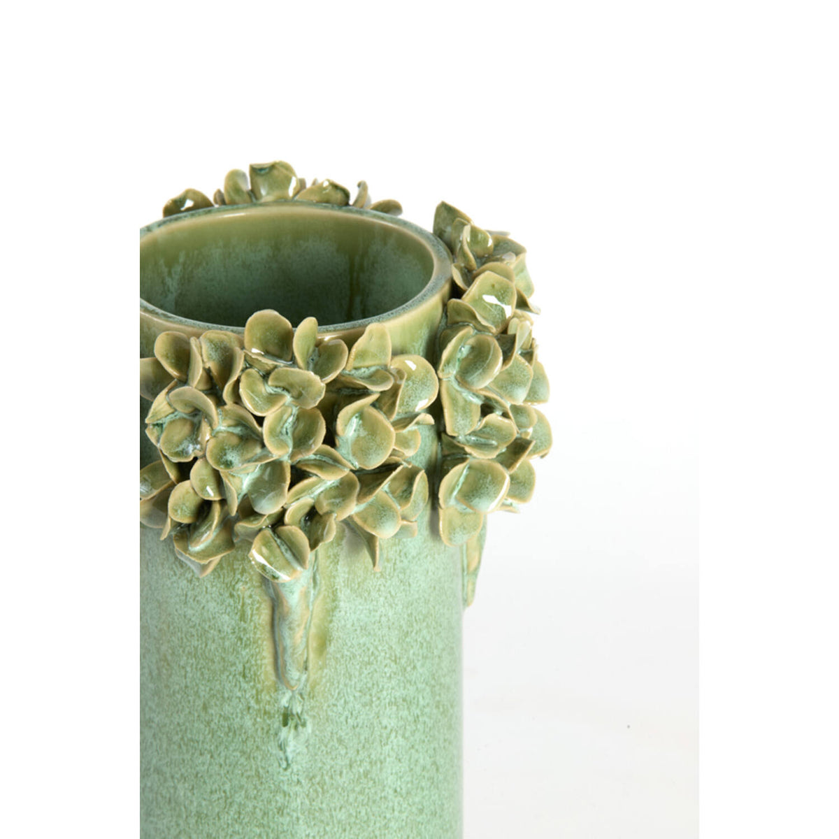 Vase Luserna fine céramique - Vert Menthe - PETIT