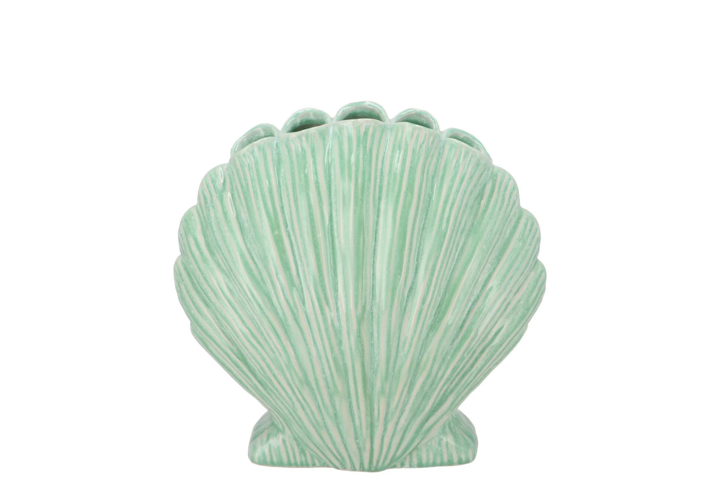 Vase coquillage Vert d'eau moyen