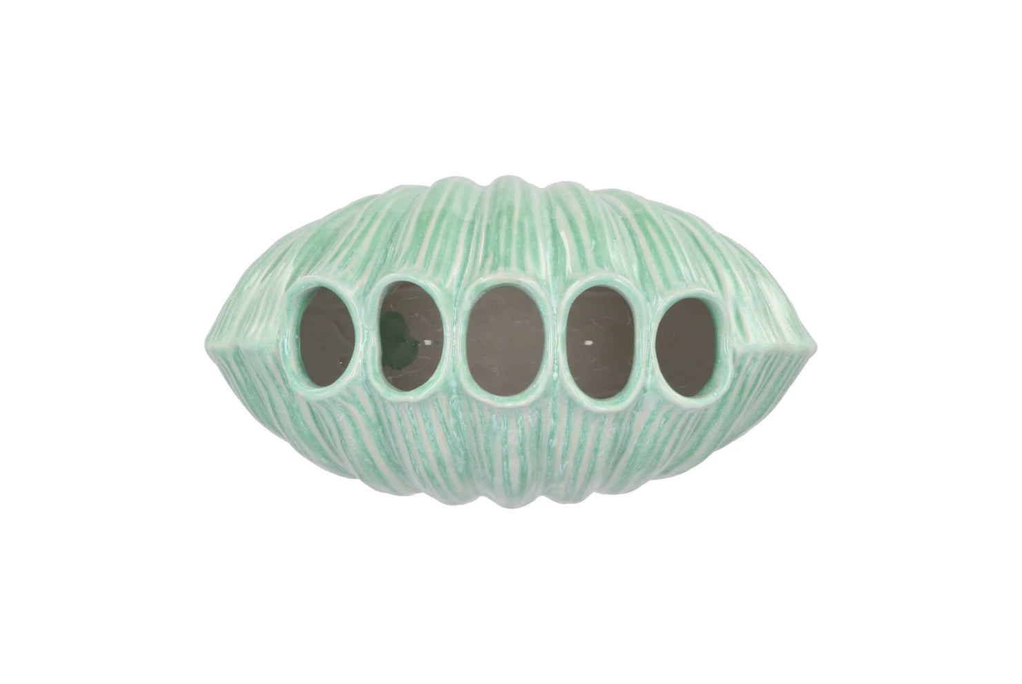 Vase coquillage Vert d'eau moyen