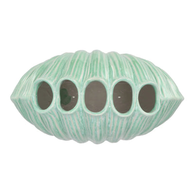 Vase coquillage Vert d'eau moyen