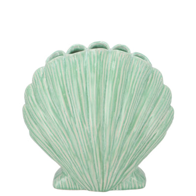 Vase coquillage Vert d'eau moyen