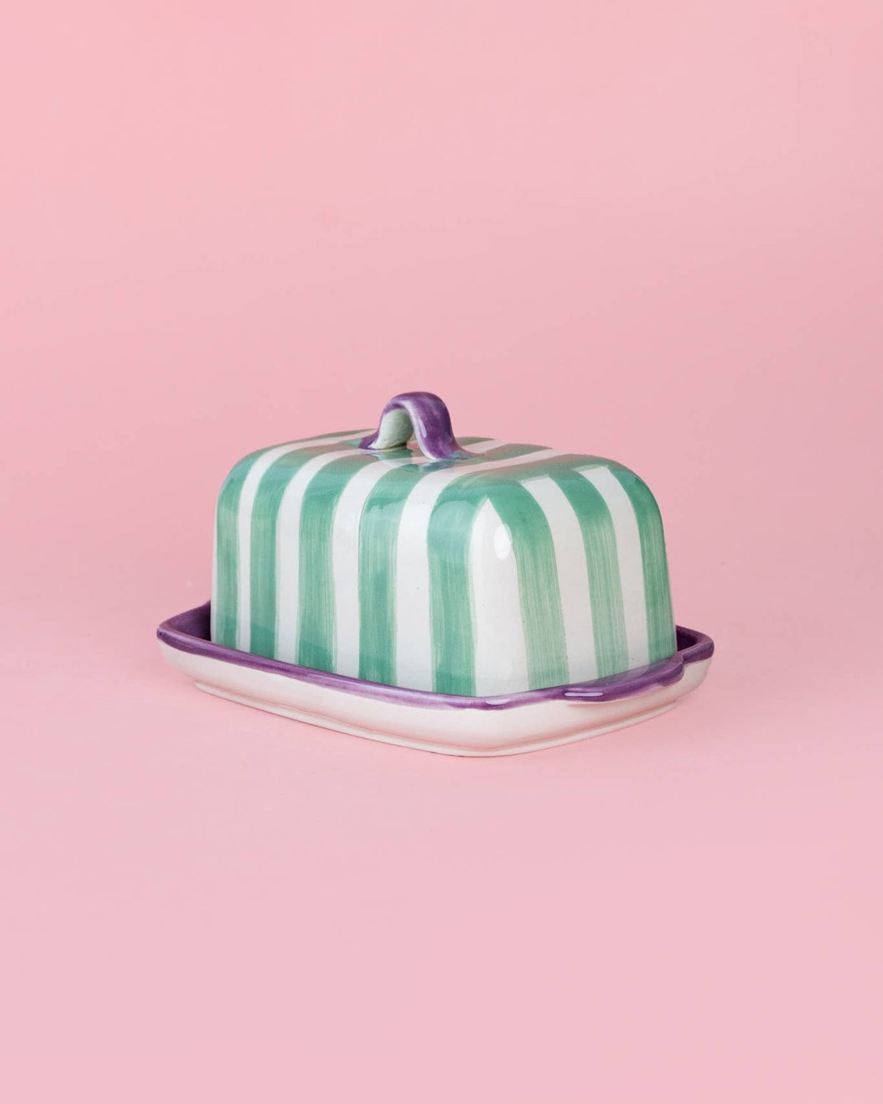 Beurrier en céramique - Esmeralda