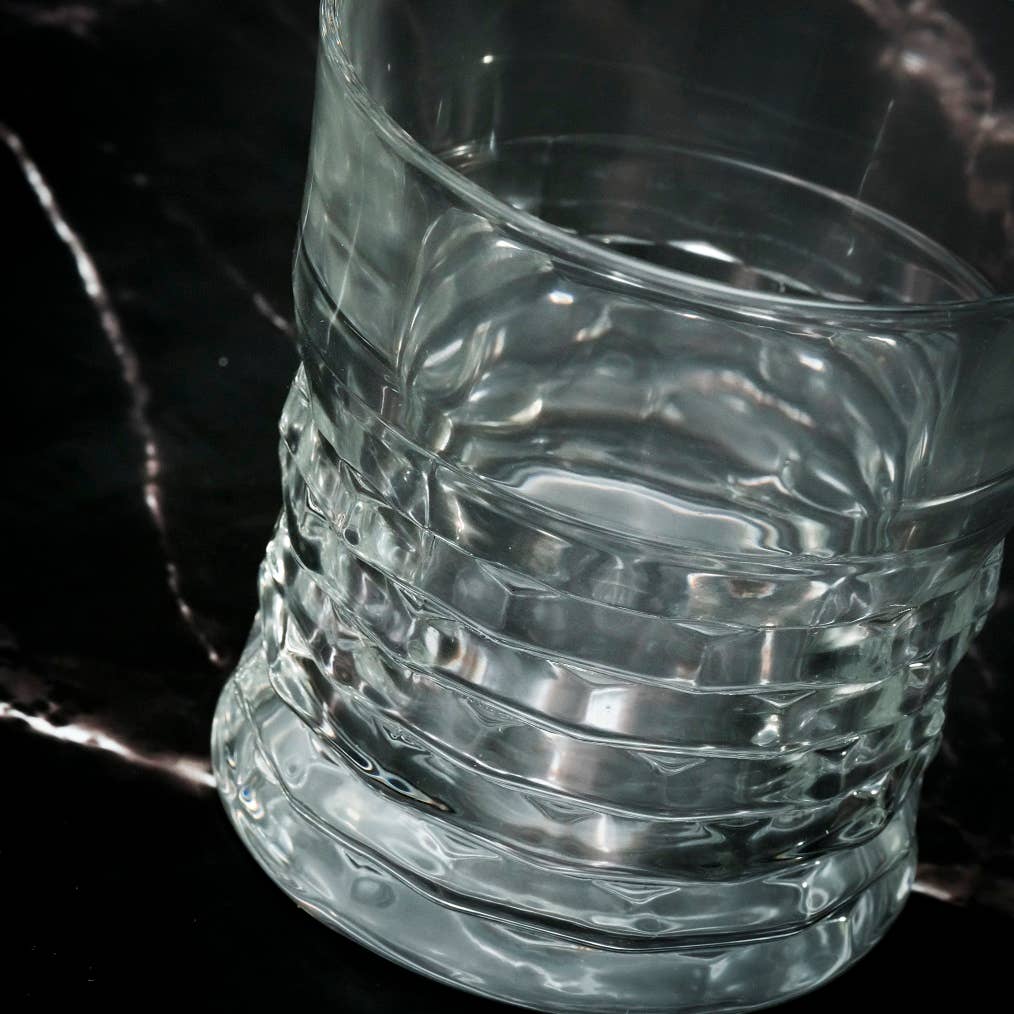 Verre japonais avec boîte cadeau, glaçons en granit et sous-verre |326: Un verre