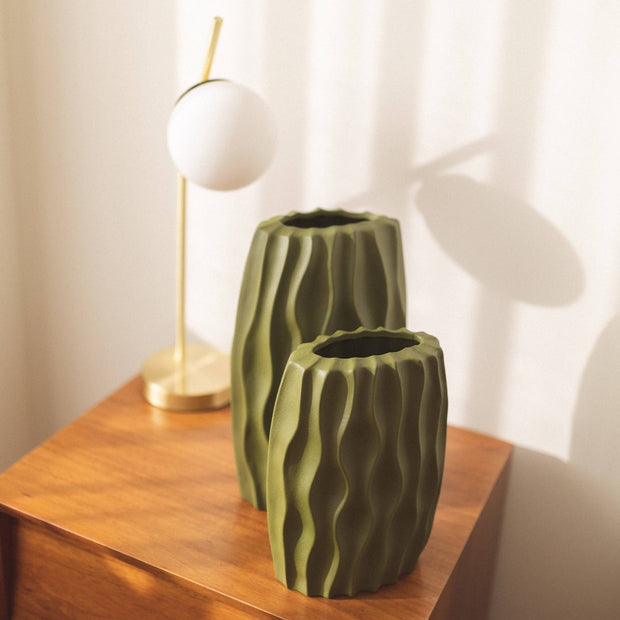 Vase Sidney Moutarde petit, 27cm X 20 cm - Ondas e Planaltos