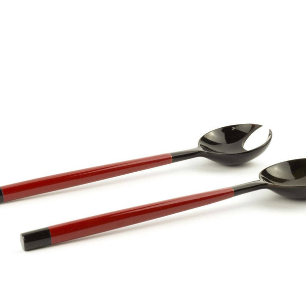 Couverts ronds en forme de griffe de crabe avec laque rouge: Rouge