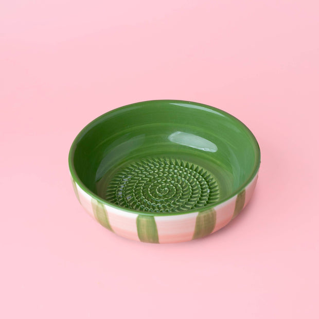 Assiette râpe-ail - Céramique vintage moyenne - Elizabeth: CON PACKAGING