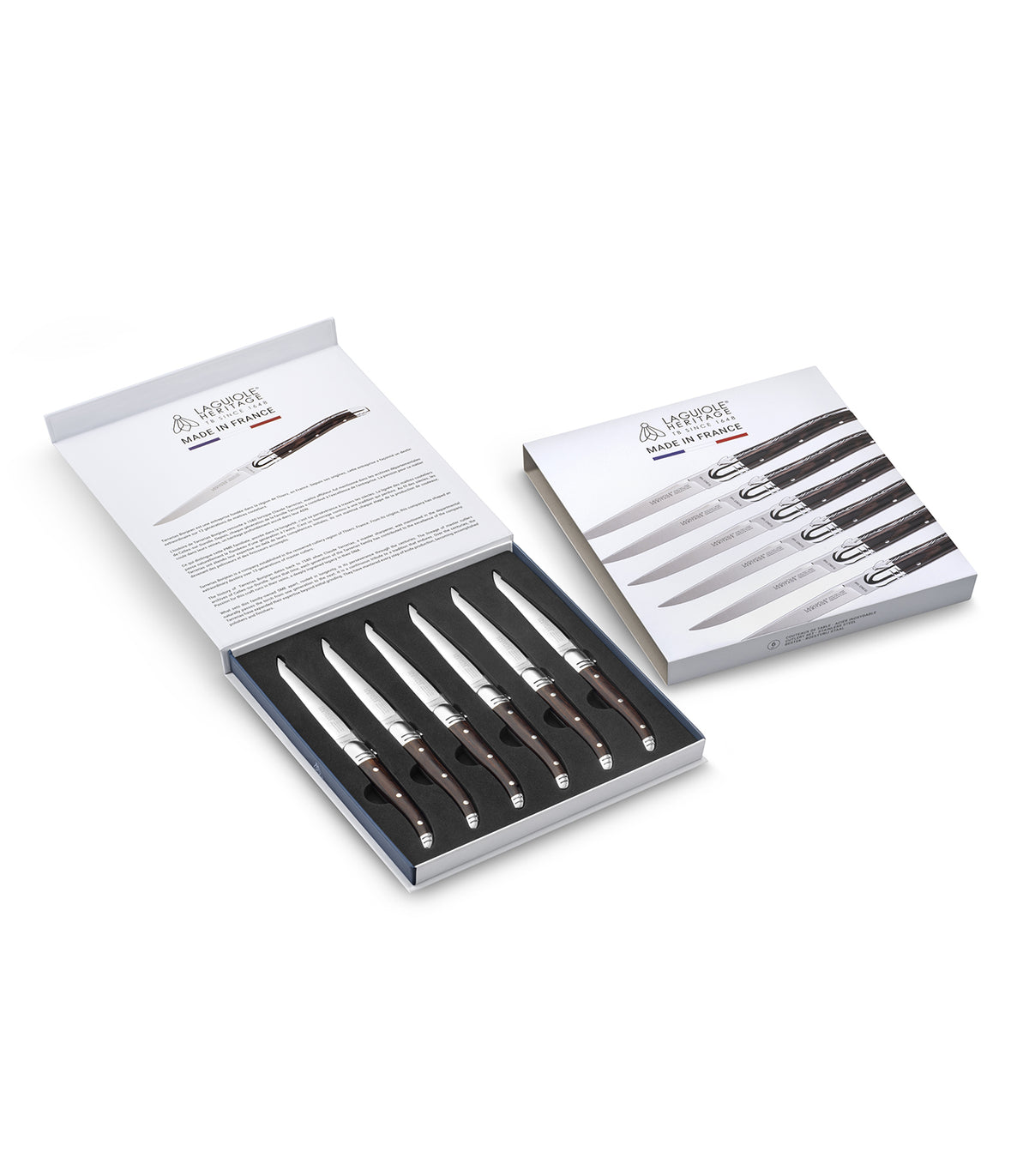 SET 6 COUTEAUX A STEAK PAKKAWOOD