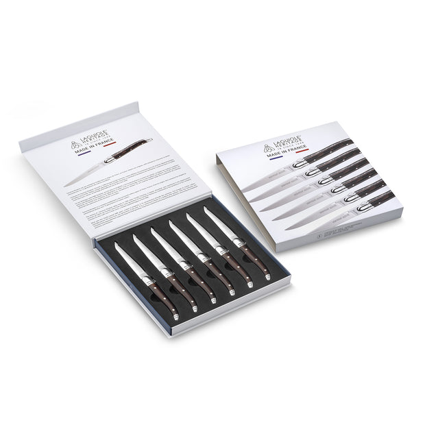 SET 6 COUTEAUX A STEAK PAKKAWOOD