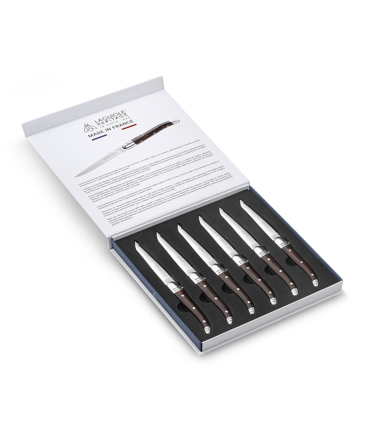 SET 6 COUTEAUX A STEAK PAKKAWOOD