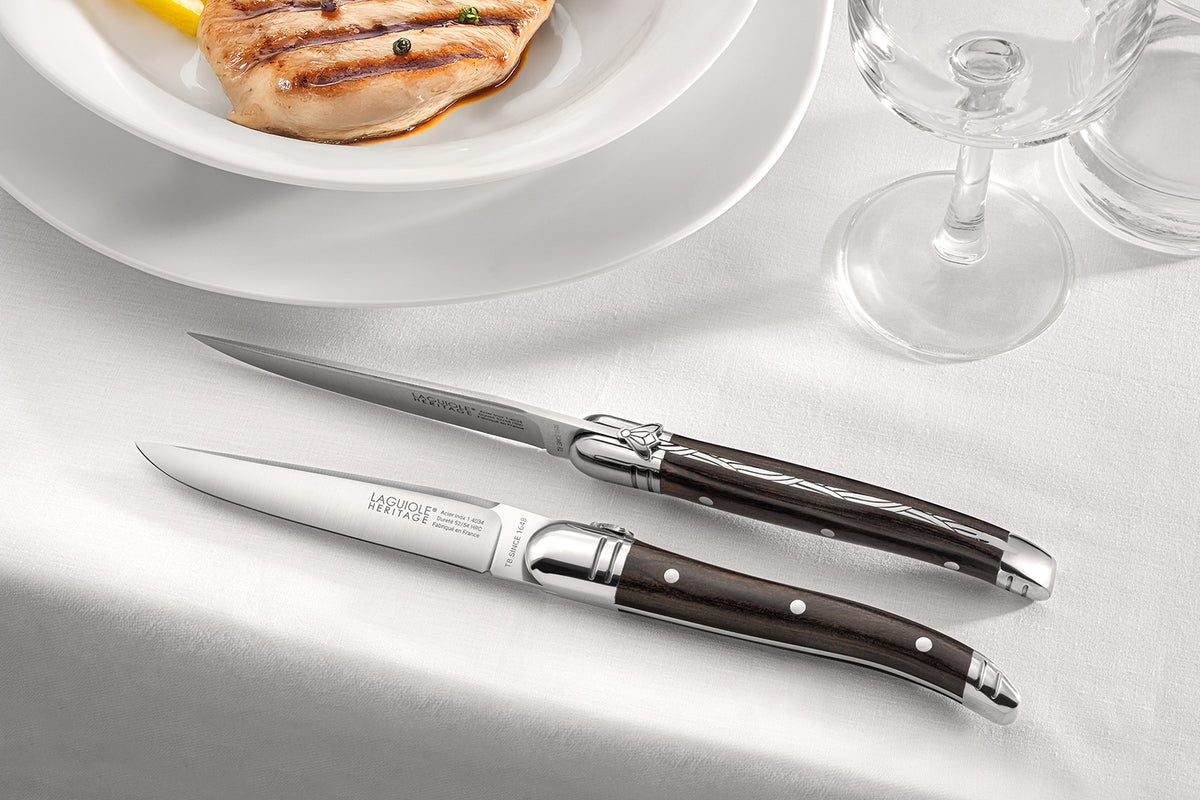 SET 6 COUTEAUX A STEAK PAKKAWOOD